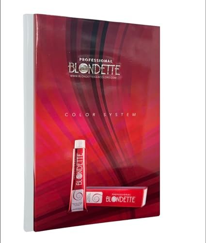 Blondette Hair Color Chart, scale of colors on hair strands.