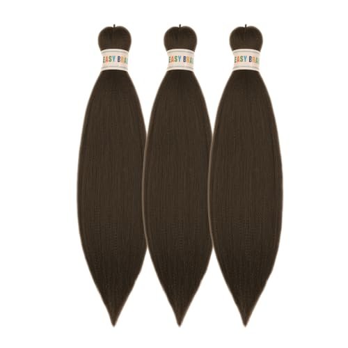 Brown Braiding Hair Pre Stretched 16Inch 4# Synthetic Kids...