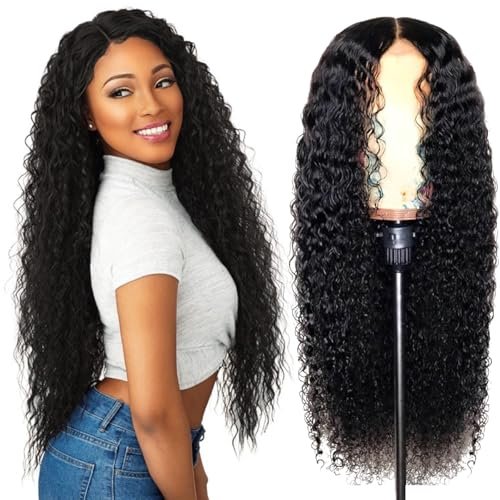 Deep Wave Lace Front Wigs Human Hair Pre Plucked