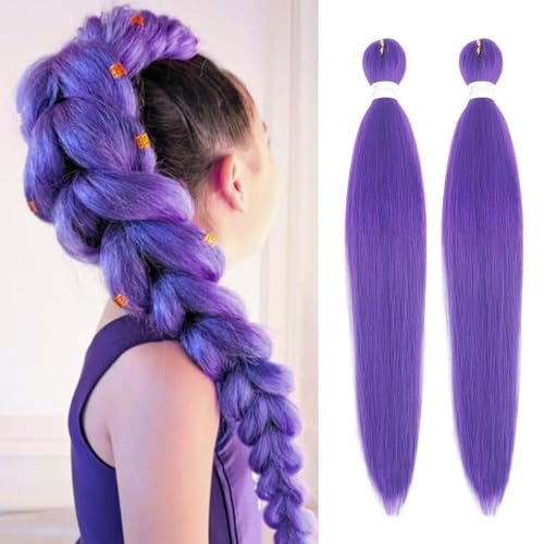 Beyond Beauty Long Purple Braiding Hair 30 Inch Pre...