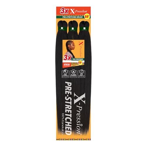 Sensationnel X-pression prestretched braiding hair - 3x 58...