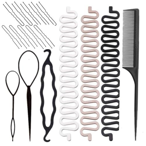 Women's Hair Braiding Kit – Includes Topsy Tail Styling...
