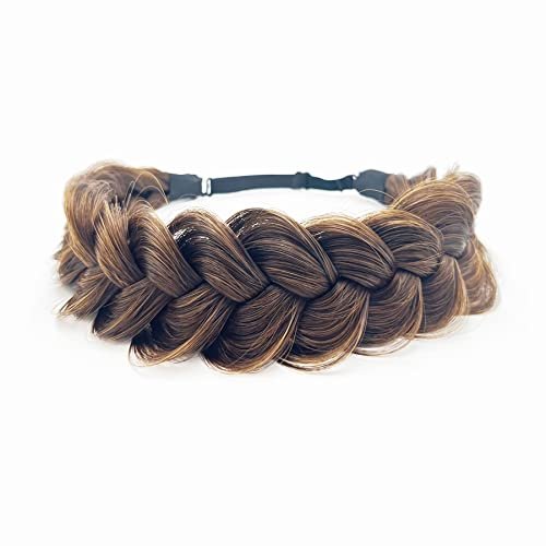 TOECWEGR Synthetic Hair Braided Headband Classic Wide...