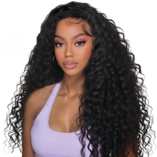 XSY Half Wig Human Hair Deep Wave Glueless 20 Inch