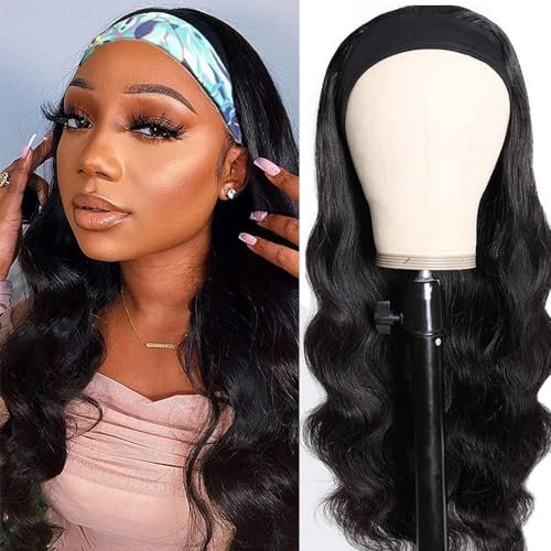 higher Headband Wig Human Hair Body Wave Glueless 16 Inch