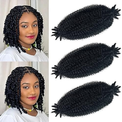 3 Packs Marley Twist Braiding Hair, 12 Inch Afro Twists