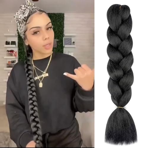 Herina Natural Black Braiding Hair Extensions High...