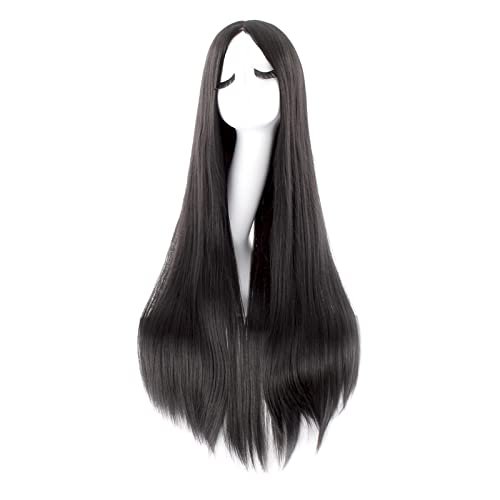 MapofBeauty 40 Inch/ 100 cm Carve Long Straight Cosplay Wig