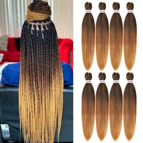 Liang Dian Pre Stretched Braiding Hair Ombre 30 Inch Yaki