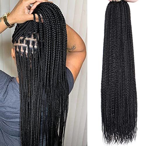 Xtrend 8 Packs 24 Inch Box Braids Pre-Looped Crochet Hair
