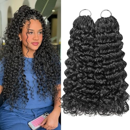 Gogo Curl Human Crochet Hair 20 Inch Pre-Separated Deep...