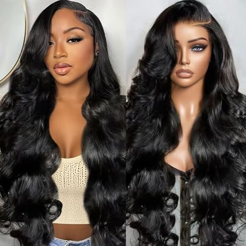 BeCools 30 Inch Body Wave Lace Front Human Hair Wig