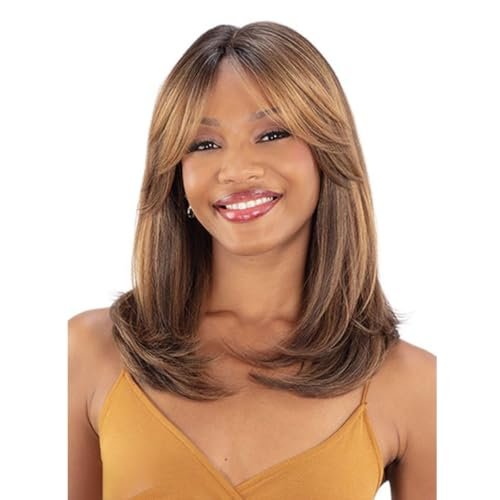 Shake-N-Go Equal Synthetic Curtain Bang Hd Lace Wig Sage