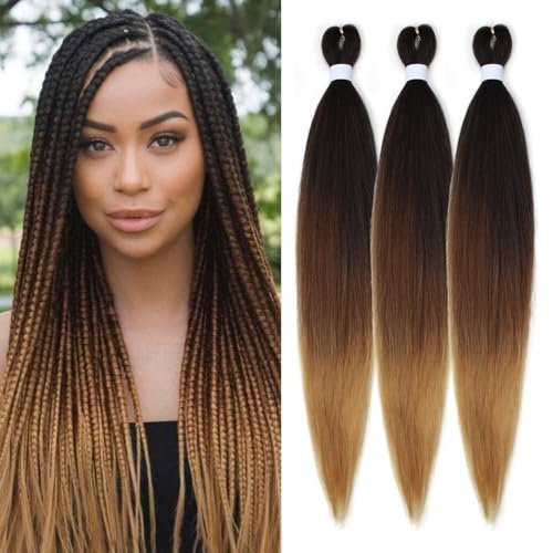 Siphis Brown to Honey Blonde Ombre Braiding Hair Pre...