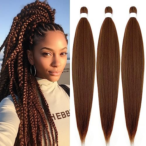 Braiding Hair Pre Stretched for Women Hair Extensions Box...