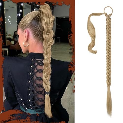 Sofeiyan Long Braid Ponytail Extension with Hair Tie Wrap...