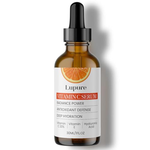 Lupure Professional Vitamin C Face Serum 20%, Anti-Aging...