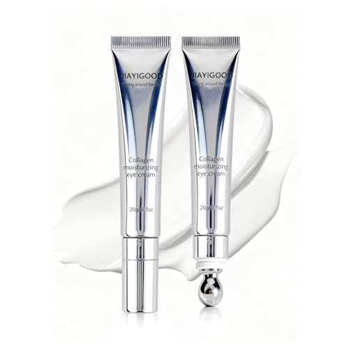 JIAYIGOOD Vegan Collagen Eye Cream with Cooling Roller