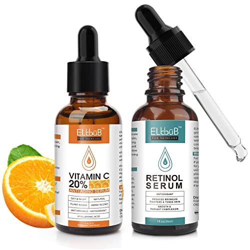 Day-Night Anti Aging Vitamin C Serum Retinol for Face.