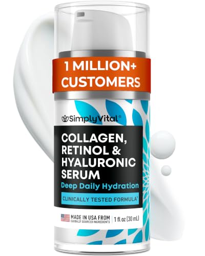 Retinol Collagen Face Serum - Anti-Aging Moisturizer for...