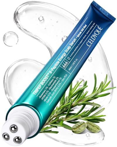 9-Peptide Hair Growth Scalp Care Serum 1.35 Oz for Thicker