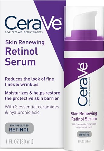 CeraVe Retinol Serum for Face with Niacinamide, Hyaluronic...