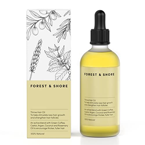 Forest & Shore Hair Growth Oil, 100% natural serum.