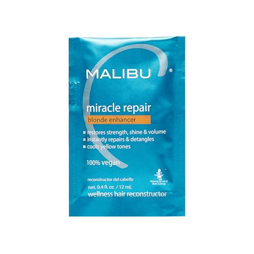 Malibu C Miracle Repair Hair Reconstructor, Blonde Enhancer.