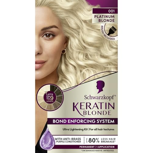 Schwarzkopf® Keratin Blonde 001 Platinum Blonde Permanent...