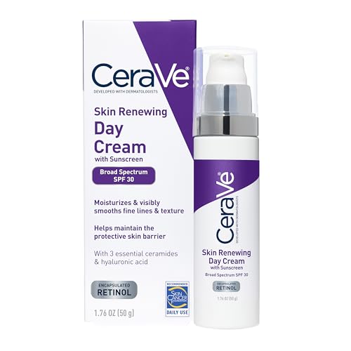 CeraVe Day Cream, Anti-Aging Retinol Face Moisturizer SPF 30