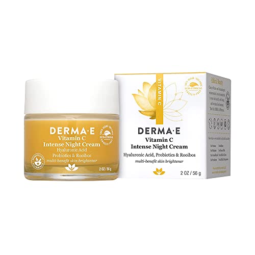 DERMA E Vitamin C Intense Night Cream, Brightening...