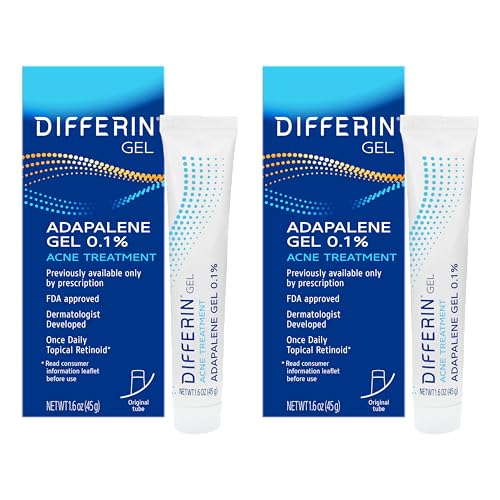 Differin Acne Retinoid Treatment Gel, 0.1% Adapalene, 15g...