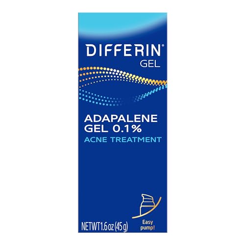 Differin Acne Retinoid Treatment Gel, 0.1% Adapalene, 45g...