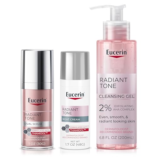 Eucerin Radiant Tone Night Skin Routine Bundle, 3 Piece Set.