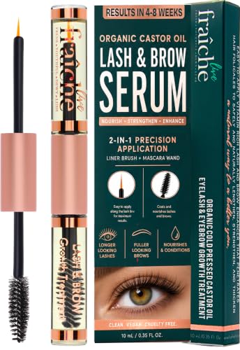 Organic Castor Oil Lash Serum for Eyelash Growth