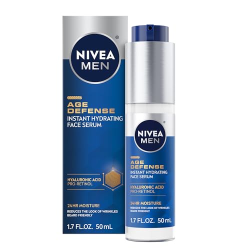 NIVEA MEN Age Defense Instant Hydrating Face Serum for Dry