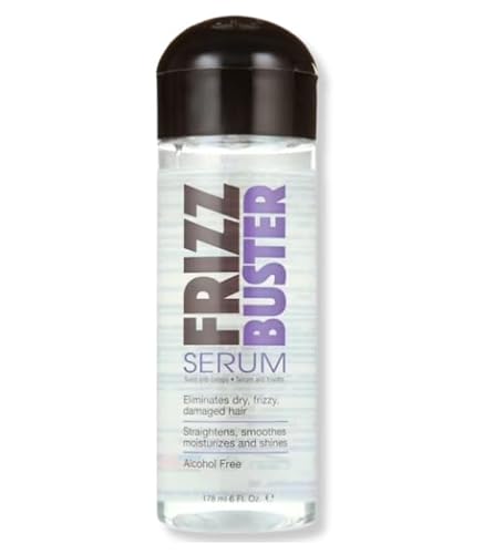 Frizz Buster Hair Serum, Alcohol-Free Formula, Smoothing...