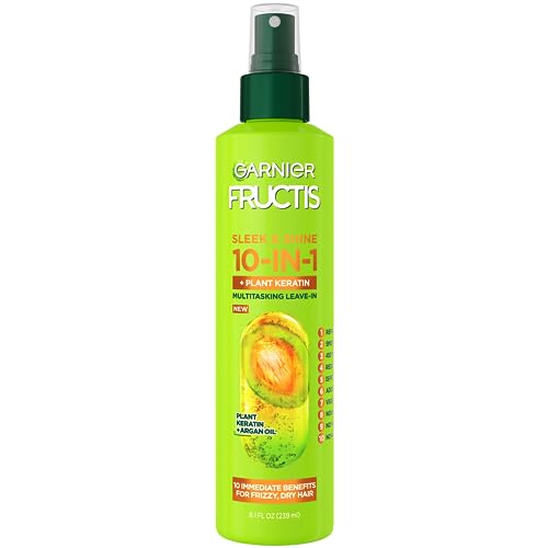 Garnier Fructis Sleek & Shine 10-in-1 Leave-In Conditioner...