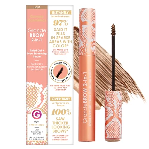 Grande Cosmetics GrandeBROW 2-in-1 Tinted Brow Gel & Serum,...