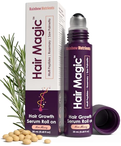 Hair Magic™ Hair Growth Serum Roll On- Peptide Scalp...