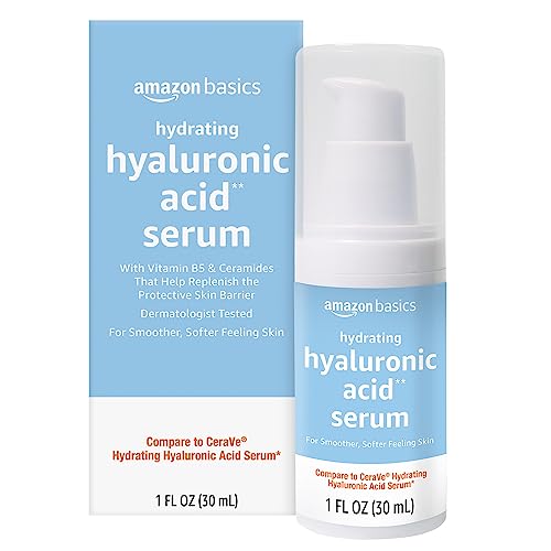 Amazon Basics Hydrating Hyaluronic Acid Serum with Ceramides