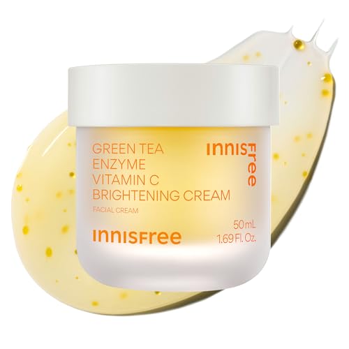 innisfree Green Tea Enzyme Vitamin C Brightening Cream for...