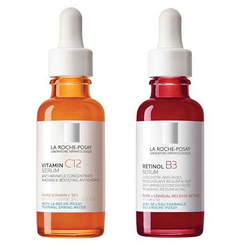 Bundle of La Roche-Posay Pure 10% Vitamin C + Retinol.