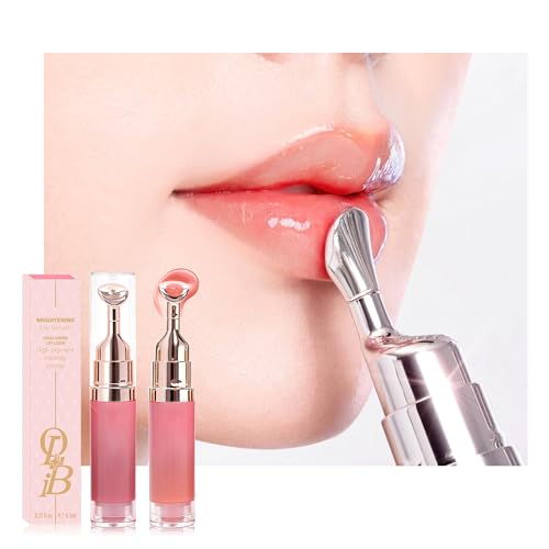 JUAAZIN Baby Pink Peptide Brightening Lip Serum, Hydrating...