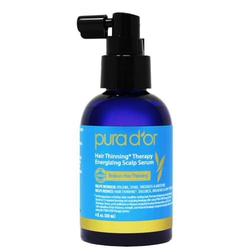 PURA D'OR Hair Thinning Therapy Energizing Scalp Serum for...