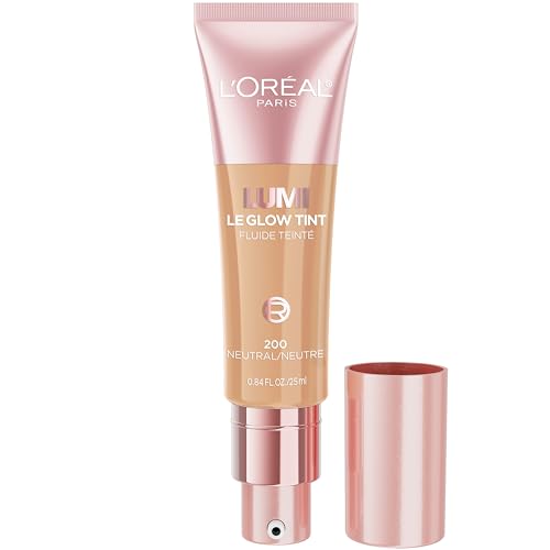 L'Oreal Paris Lumi Le Glow Skin Tint, lightweight coverage.
