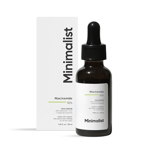 Minimalist Niacinamide 10% + Zinc Face Serum for pores.