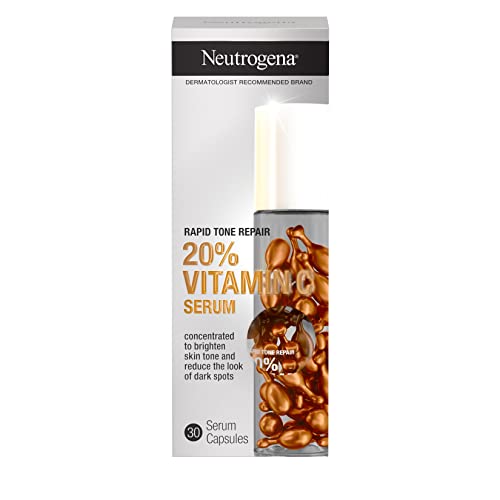 Neutrogena Rapid Tone Repair 20% Vitamin C serum capsules.