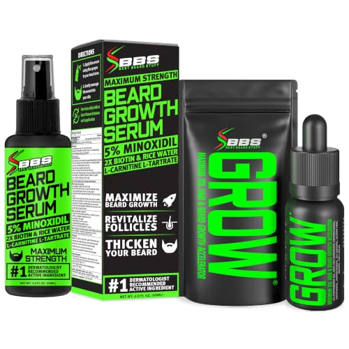 Beard GROW XXL & Beard Minoxidil Bundle for fuller growth.