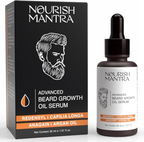 NOURISH MANTRA - Advanced Beard Growth Oil for Fuller Growth